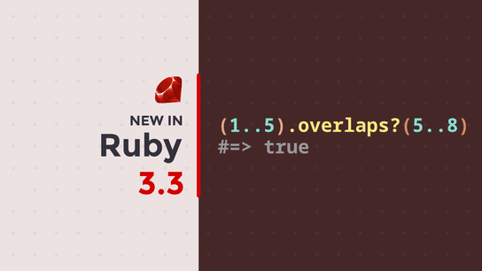 Ruby 3.3 introduces range overlap? method