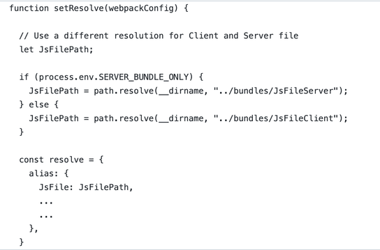 React on Rails: How to use different versions of a file for client and server rendering