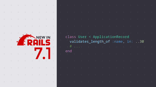 Rails 7.1 adds support for infinite ranges for LengthValidators